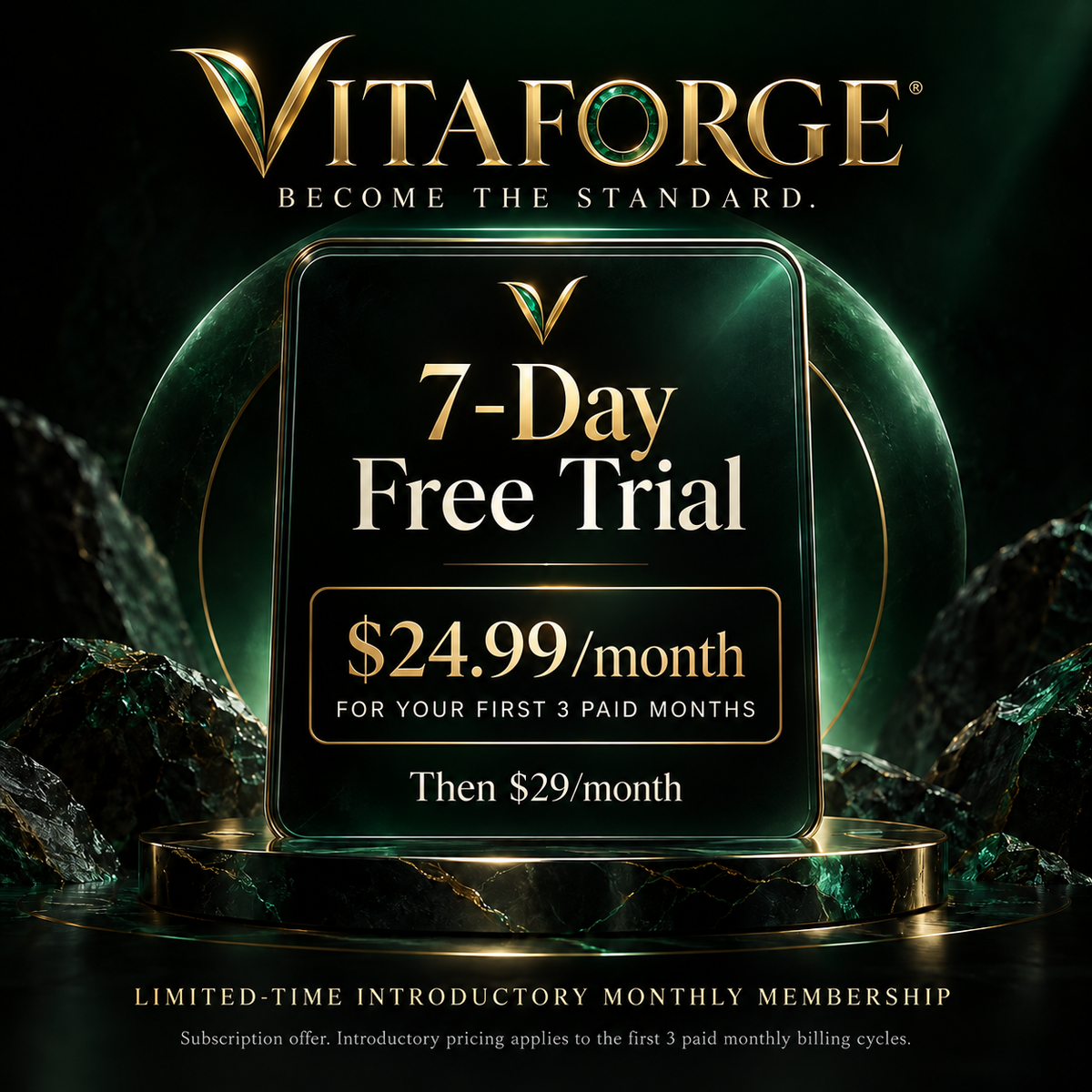 VitaForge Membership - Introductory Monthly